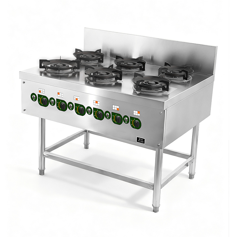 Gas Six Head Three Ring Stove