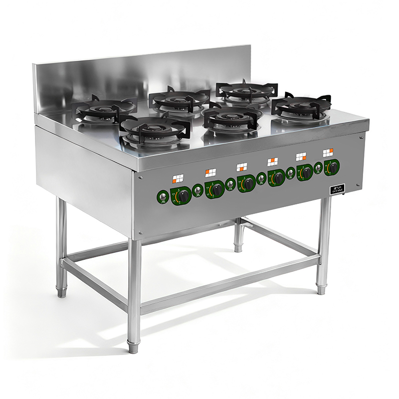 Gas Six Head Three Ring Stove