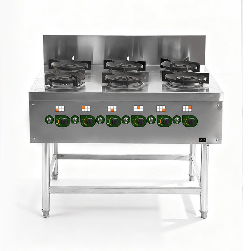 Gas Six Head Three Ring Stove
