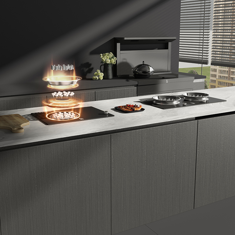 Electric Stove with Dual Stoves